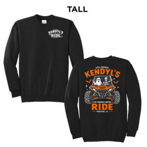 Kendyl Tall Fleece Crewneck Sweatshirt-Black