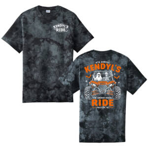 Kendyl Port Company Unisex Crystal Tie-Dye Tee-Black