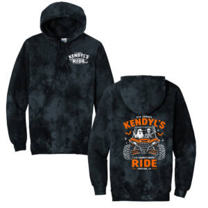 Kendyl Port Company unisex Crystal Tie-Dye Pullover Hoodie-Black