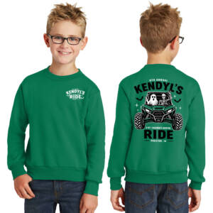Kendyl Youth Fleece Crewneck Sweatshirt-Kelly