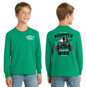 Kendyl Youth Cotton Long Sleeve Tee-Kelly