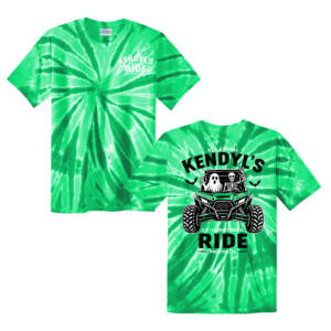 Kendyl Unisex Short Sleeve Tie Dye Tee-Kelly