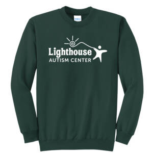 Lighthouse Autism Center Unisex Core Fleece Crewneck Sweatshirt – DarkGreen