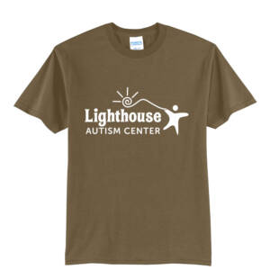 Lighthouse Autism Center Unisex Short Sleeve T Shirt  – WoodlandBrown