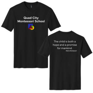 QC Montessori Unisex Perfect Blend Crew Tee-Black