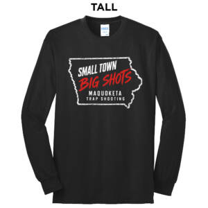 Maq Trap Shooting Tall Long Sleeve Core Blend T-Shirt-Black