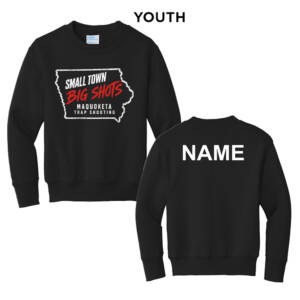 Maq Trap Shooting Youth Crewneck Sweatshirt – JetBlack