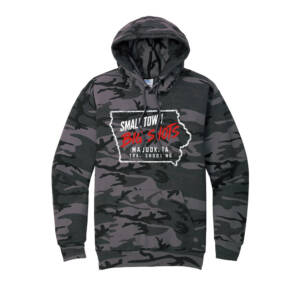 Maq Trap Shooting Unisex  Core Fleece Camo Pullover Hooded Sweatshirt – BlackHeather