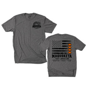 Maq Trap Shooting Unisex Triblend Short Sleeve Tee-Grey Frost