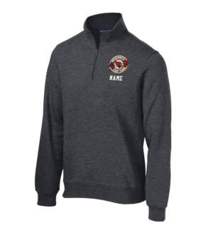 Maq Trap Shooting Sport Tek 1/4 Zip Sweatshirt -Graphite Heather