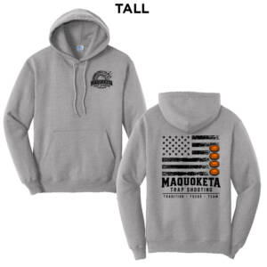 Maq Trap Shooting Tall Fleece Hooded Sweatshirt-Athletic heather