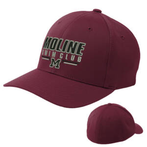 Moline Swim Sport Tek Flexfit Performance Solid Cap-Maroon