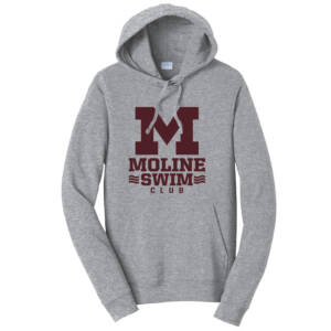 Moline Swim Unisex Fan Favorite Fleece Pullover Hooded Sweatshirt-Athletic Heather