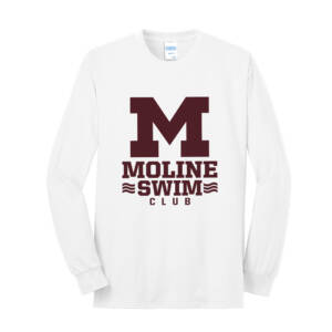 Moline Swim Unisex Cotton Long Sleeve Tee-White