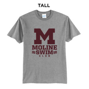 Moline Swim Tall Cotton Short Sleeve Tee-Athletic Heather