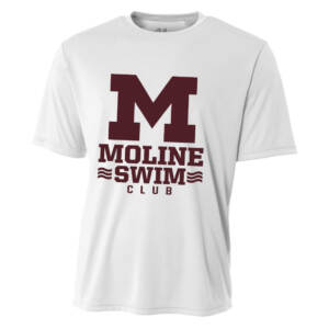 Moline Swim Adult Cooling Performance Tshirt -White
