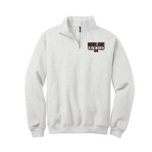 Moline Swim Jerzees NuBlend 1/4 Zip Cadet Collar Sweatshirt Unisex-Ash