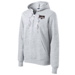 Moline Swim Sport Tek Lace Up Pullover Hooded Sweatshirt Unisex-Athletic Heather