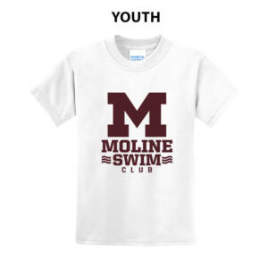 Moline Swim Youth Short Sleeve Tee-White