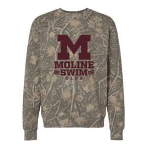 Moline Swim Independent Trading Co Unisex Heavyweight Crewneck Sweatshirt-Deadwood Tree Camo
