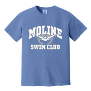 Moline Swim Comfort Colors Pigment Dyed Short Sleeve Shirt Unisex-Periwinkle