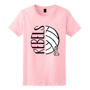 NE Volleyball Pink Out Gildan Ladies’ Ultra Cotton T Shirt – LightPink