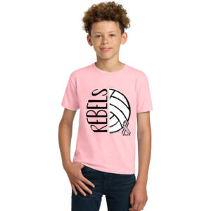 NE Volleyball Pink Out Ultra Cotton Youth T Shirt – LightPink