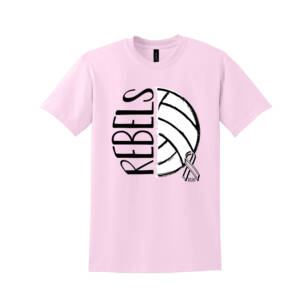 NE Volleyball Pink Out Unisex Cotton Short Sleeve T Shirt – LightPink