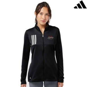 NS Lightning SB Adidas Women’s 3-Stripes Double Knit Full Zip pullover-Black