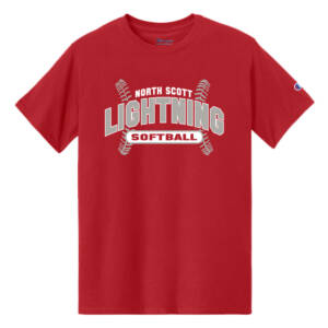 NS Lightning SB Champion Cotton Unisex Tagless T Shirt -Red