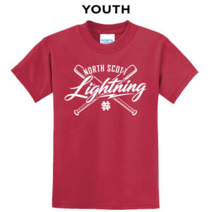 NS Lightning SB Youth Short Sleeve T Shirt -Red