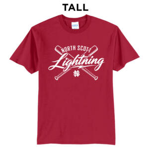 NS Lightning SB Tall Short Sleeve Tee-Red