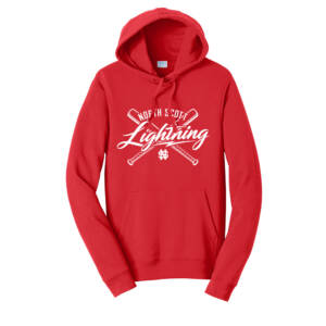 NS Lightning SB Unisex Fan Favorite Fleece Pullover Hooded Sweatshirt-Bright Red