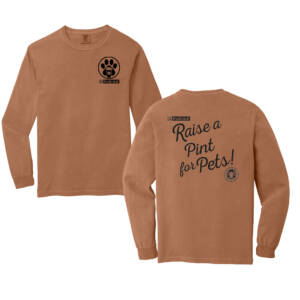 Raise a Pint for Pets Comfort Colors Heavyweight Ring Spun Long Sleeve Tee – YAM