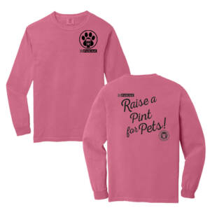 Raise a Pint for Pets Comfort Colors Unisex Heavyweight Ring Spun Long Sleeve Tee – Crunchberry