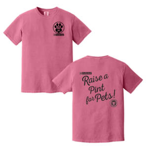 Raise a Pint for Pets Comfort Colors Unisex Pigment Dyed Short Sleeve Shirt – Crunchberry