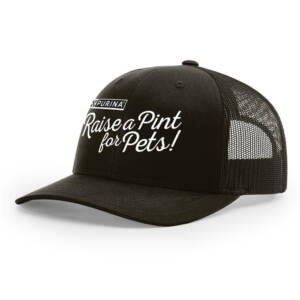 Raise a Pint for Pets Richardson Pro Crown Mesh Back solid color Adjustable back cap – Coffee