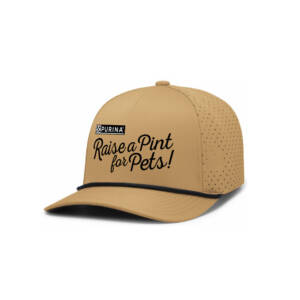 Raise a Pint for Pets Pacific Weekender Perforated Snapback Rope Cap – BuckBlack