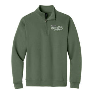 Raise a Pint for Pets Gildan Unisex Heavy Blend 1/4 Zip Sweatshirt – MilitaryGreen