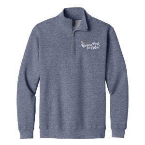 Raise a Pint for Pets Gildan Unisex Heavy Blend 1/4 Zip Sweatshirt – HeatherDarkNavy
