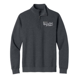 Raise a Pint for Pets Gildan Unisex Heavy Blend 1/4 Zip Sweatshirt – DarkHeather