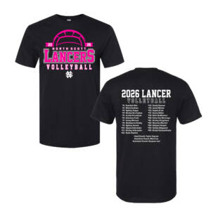 NS Volleyball Unisex Softstyle T Shirt – Black