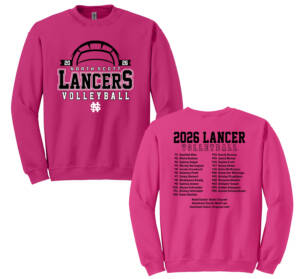 NS Volleyball Unisex Fleece Crewneck Sweatshirt – Heliconia