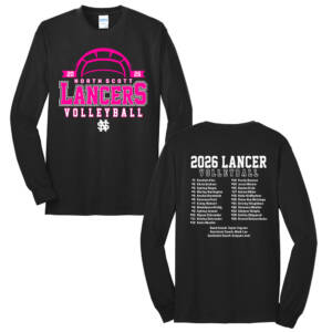 NS Volleyball Unisex Long Sleeve Core Blend T Shirt – JetBlack