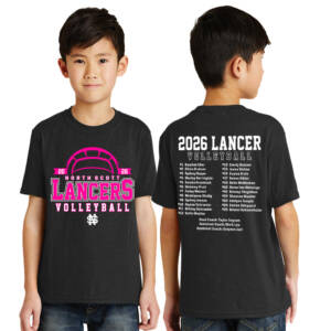 NS Volleyball Youth Short Sleeve  T Shirt – JetBlack
