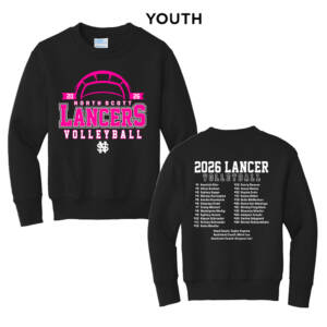 NS Volleyball  Youth Crewneck Sweatshirt – JetBlack
