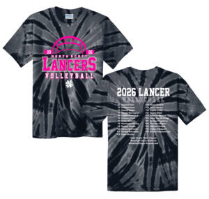 NS Volleyball Unisex Essential Tie Dye Tee – Black