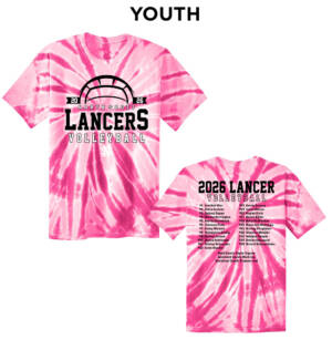 NS Volleyball  YOUTH Essential Tie Dye Tee – Pink