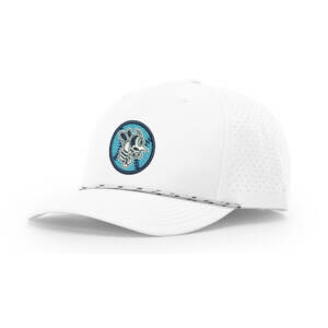 St Ambrose Softball Richardson Laser PERF Performance Rope Cap-White/White Black
