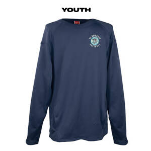 St Ambrose Softball Rawlings YOUTH LS Dugout Fleece Pullover -Navy YOUTH LARGE ONLY